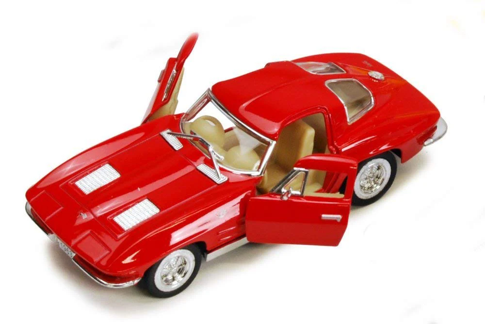 1963 Chevrolet Corvette Stingray Hardtop 5" Diecast Model Pullback - Kinsmart - KT5358 - Image 4
