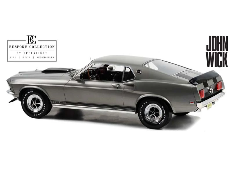 1969 Ford Mustang BOSS 429 - John Wick (Bespoke Collection) Diecast 1:12 Scale Model - Greenlight 12104 - Image 3
