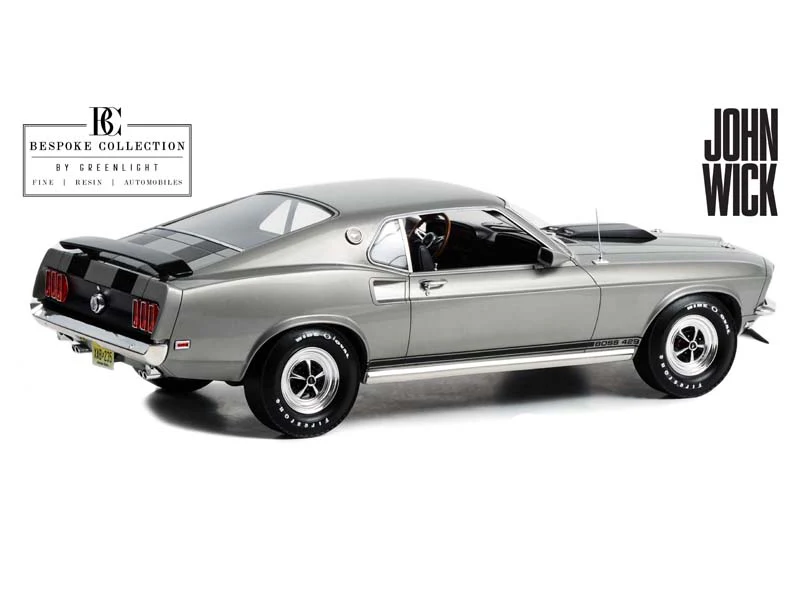 1969 Ford Mustang BOSS 429 - John Wick (Bespoke Collection) Diecast 1:12 Scale Model - Greenlight 12104 - Image 4