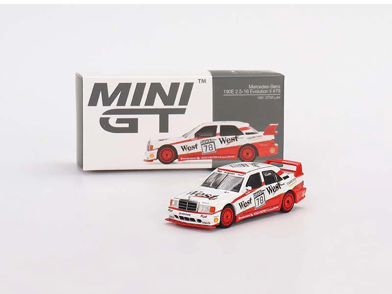 Mercedes-Benz 190E 2.5 16 Evolution II 1991 DTM #78 Lohr (Mini GT) Diecast 1:64 Scale Model Car - TSM MGT00395 - Image 4