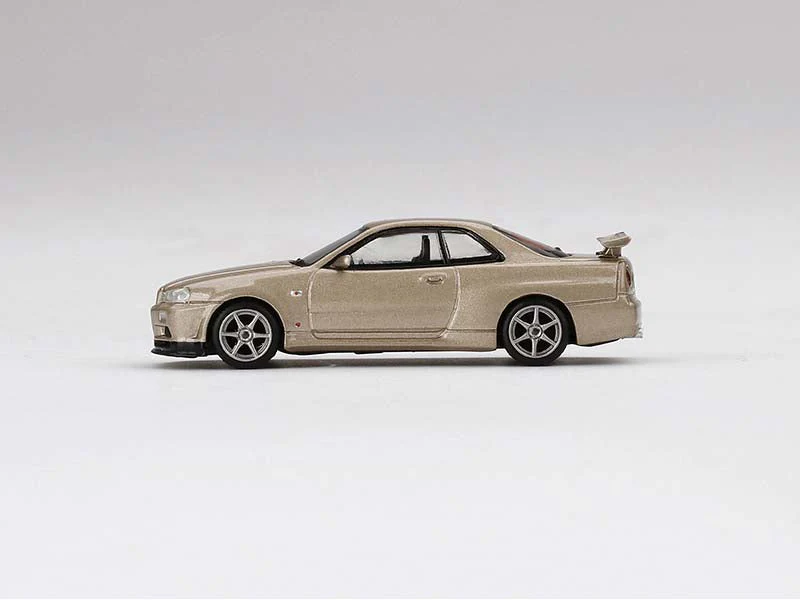 Nissan Skyline GT-R (R34) M-Spec - Silica Breath (Mini GT) Diecast 1:64 Model Car - True Scale Miniatures MGT00348 - Image 3