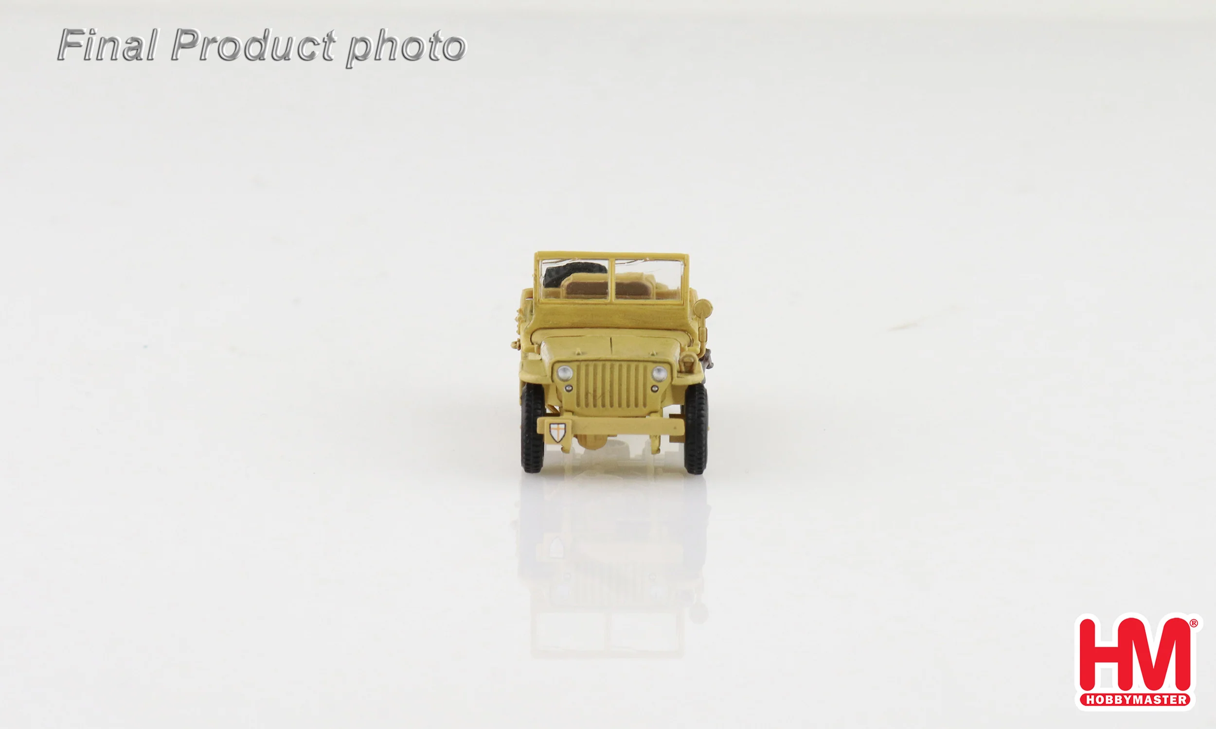 U.S. 1/4 Ton Military Vehicle - British 8th Army 1943 Gen. Bernard Montgomery Diecast 1:72 Scale Model - Hobby Master HG4217 - Image 6