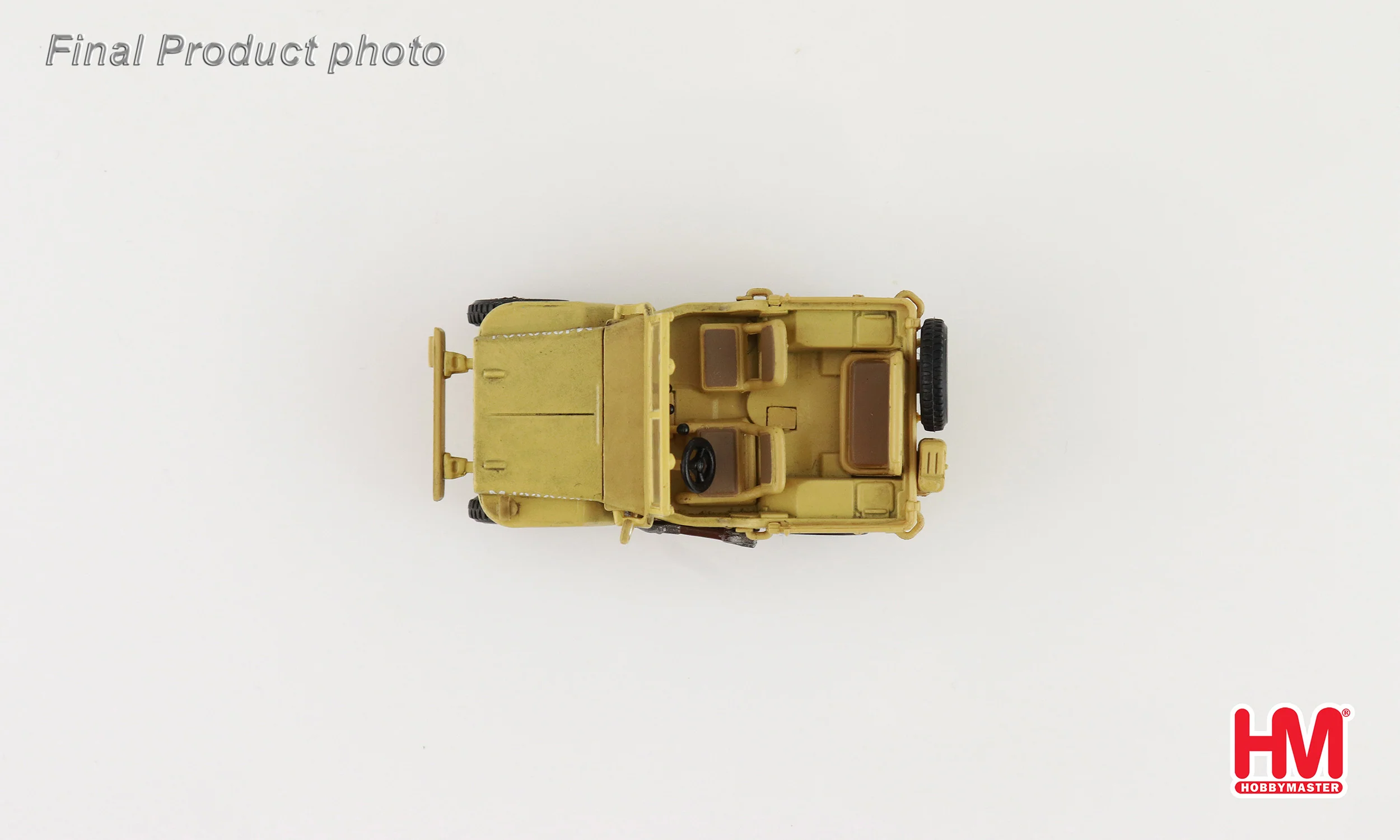 U.S. 1/4 Ton Military Vehicle - British 8th Army 1943 Gen. Bernard Montgomery Diecast 1:72 Scale Model - Hobby Master HG4217 - Image 8